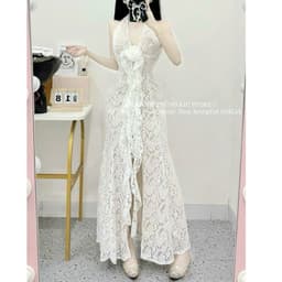 Xukadress- Váy dự tiệc sang chảnh, váy du lịch, váy ren cổ yếm, váy ren dự tiệc sang chảnh quyển rũ 3