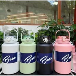 Bình Giữ Nhiệt BOSS Dung Tích Lớn 2000ML INOX 306 Cao Cấp Giữ Nhiệt Nóng Lạnh 15h-24h Có Tay Cầm Tiện Lợi VINBEO 2