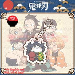 (mua 1 tặng 1) (NEKO) Móc khóa KIMETSU NO YAIBA TRỤ mica acrylic in hình anime chibi dễ thương 6