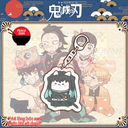 (mua 1 tặng 1) (NEKO) Móc khóa KIMETSU NO YAIBA TRỤ mica acrylic in hình anime chibi dễ thương 3