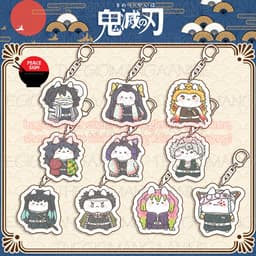 (mua 1 tặng 1) (NEKO) Móc khóa KIMETSU NO YAIBA TRỤ mica acrylic in hình anime chibi dễ thương 1
