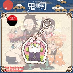 (mua 1 tặng 1) (NEKO) Móc khóa KIMETSU NO YAIBA TRỤ mica acrylic in hình anime chibi dễ thương 5