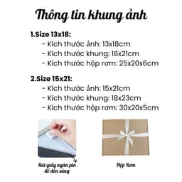 Khung ảnh SINH NHẬT để bàn in ảnh theo yêu cầu có khung ảnh quà tặng sinh nhật cho nữ nam bạn bè handmade 6