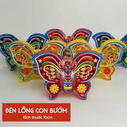 Lồng đèn trung thu kiếng mini thủ công truyền thống decor trang trí hình ngôi sao mini 10cm 5