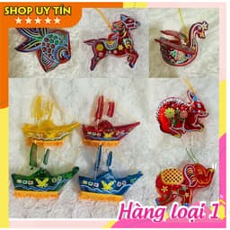 [Mini] Lồng đèn kiếng trung thu thủ công truyền thống decor trang trí hình ngôi sao mini 10cm 1