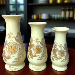 [TRỌN BỘ] Bộ đồ thờ gia tiên gốm sứ men vàng RỒNG VIỆT,đồ thờ Bát Tràng họa tiết rồng phượng cao cấp 4