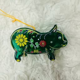 Lồng đèn trung thu kiếng mini hình heo thủ công truyền thống decor trang trí hình ngôi sao mini 10cm 5