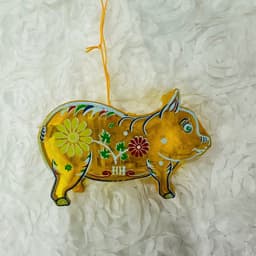 Lồng đèn trung thu kiếng mini hình heo thủ công truyền thống decor trang trí hình ngôi sao mini 10cm 7