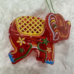 Lồng đèn trung thu kiếng mini hình Voi thủ công truyền thống decor trang trí hình ngôi sao mini 10cm 2