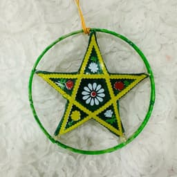 Lồng đèn trung thu kiếng mini hình sao thủ công truyền thống decor trang trí hình ngôi sao mini 10cm 3