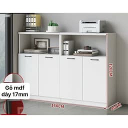 [Hà Nội] Tủ Tài Liệu Văn Phòng, Tủ Sách Hiện Đại, Tủ Đa Năng Gỗ MDF 4