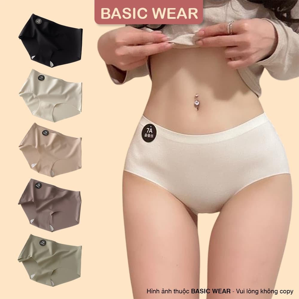 [ HÀNG CHUẨN] Quần Lót Nữ BASICWEAR Đúc Su Tàng Hình Không Viền Không Đường May Tôn Dáng 7A