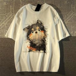 Áo thun Unisex Nam Nữ in hình CHÓ LÔNG XÙ, chất cotton 100% - BOONE - BNE00252 4