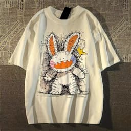 Áo thun Unisex Nam Nữ in hình Thỏ dễ thương, chất cotton 100% - BOONE - BNE00024 3