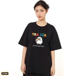Áo thun Unisex Nam Nữ in hình TRÀ SỮA gì chưa người đẹp, chất cotton 100% - BOONE - BNE00173 5