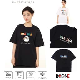 Áo thun Unisex Nam Nữ in hình TRÀ SỮA gì chưa người đẹp, chất cotton 100% - BOONE - BNE00173 1