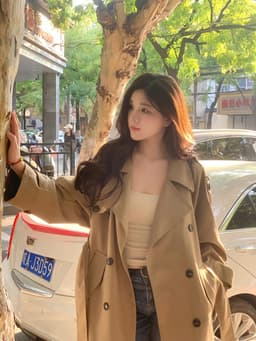 [Sẵn] Áo Khoác Mùa Thu Đông Hàn Quốc, Áo Kiểu Nữ Sang Chảnh Măng Tô Dáng Dài Đi Đà Lạt Bigsize Chali AZ809 8