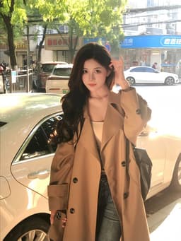 [Sẵn] Áo Khoác Mùa Thu Đông Hàn Quốc, Áo Kiểu Nữ Sang Chảnh Măng Tô Dáng Dài Đi Đà Lạt Bigsize Chali AZ809 4