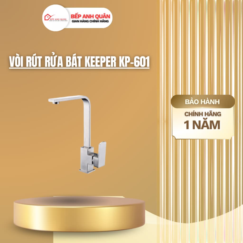 Vòi rửa bát Keeper KP-601 | Vòi rửa bát nóng lạnh | Hàng chính hãng