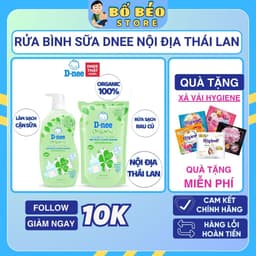 Nước rửa bình sữa Dnee organic Thái Lan túi 550ml, an toàn cho bé 2