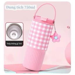 Bình nước Giữ Nhiệt Monet Garden, Cốc Giữ Nhiệt Happy Supply Chain 2