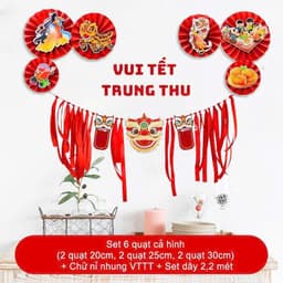 🎉 Set Trang Trí Trung Thu – Vui Tết Đoàn Viên Đầy Sắc Màu 🎉 1