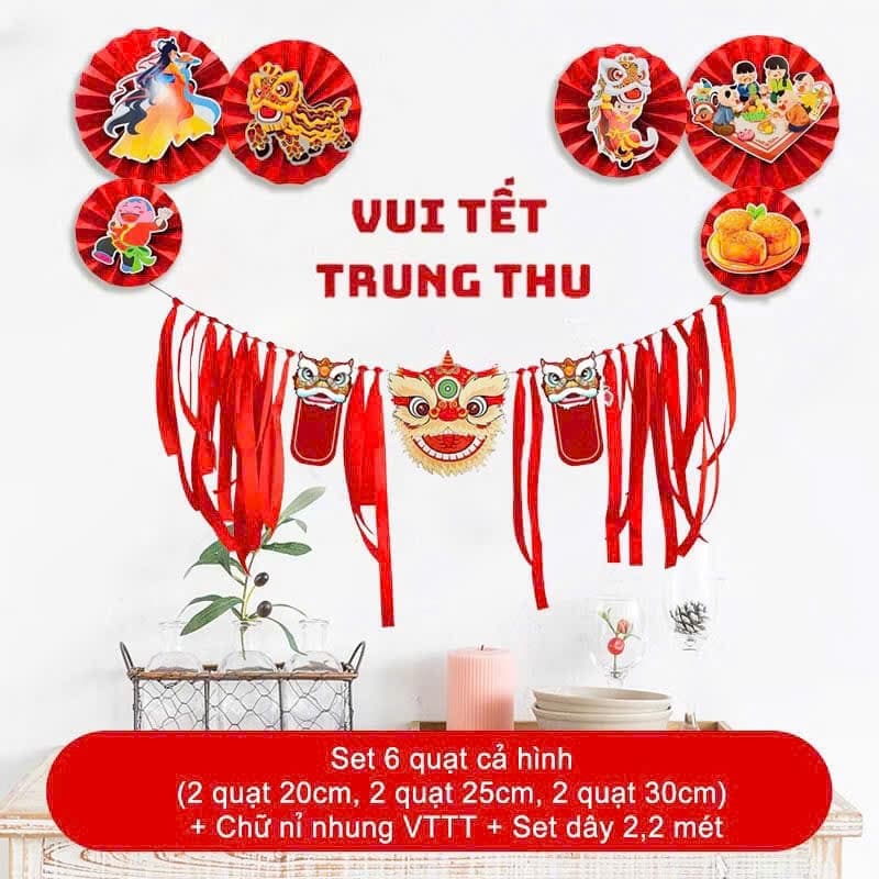 🎉 Set Trang Trí Trung Thu – Vui Tết Đoàn Viên Đầy Sắc Màu 🎉