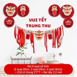 🎉 Set Trang Trí Trung Thu – Vui Tết Đoàn Viên Đầy Sắc Màu 🎉 5
