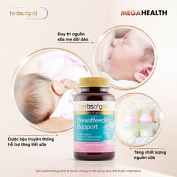 Viên uống bảo vệ sức khoẻ Herbs of Gold Breastfeeding Support 60 Viên 4
