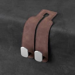 Móc treo đồ ô tô chất liệu da nhỏ gọn tiện lợi lắp đặt dễ dàng trên ghế xe ô tô 4