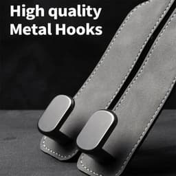 Móc treo đồ ô tô chất liệu da nhỏ gọn tiện lợi lắp đặt dễ dàng trên ghế xe ô tô 7