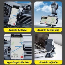 Giá đỡ điện thoại A29, giá đỡ điện thoại trên ô tô dán taplo xoay 360 độ không che tầm nhìn 8