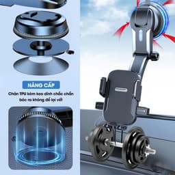 Giá đỡ điện thoại A29, giá đỡ điện thoại trên ô tô dán taplo xoay 360 độ không che tầm nhìn 4