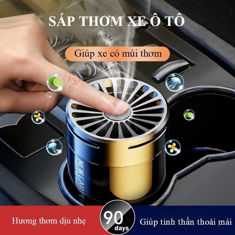 Sáp thơm ô tô cao cấp THALO, sáp thơm ô tô hương thơm tự nhiên dịu nhẹ thoải mái thiết kế sang trọng
