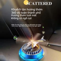 Nước hoa ô tô cao cấp CATP mô hình máy bay trực thăng chạy năng lượng mặt trời để taplo xe hơi 5