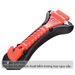 Búa phá kính ô tô, búa đập kính thoát hiểm khẩn cấp, búa phá kính đa năng 4