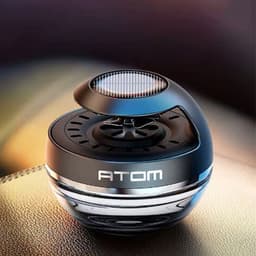 Nước hoa ô tô cao cấp ATOM chạy năng lượng mặt trời xoay quạt tỏa hương 2