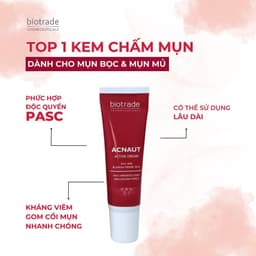 Chấm Mụn Biotrade Giảm Thâm, Giảm Mụn, Điều Tiết Bã Nhờn Acnaut Active Cream 3