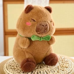 Gấu Bông Chuột Capybara Đeo Ếch - Thú Nhồi Bông Chuột Lang Nước Capybara Bộ Trưởng Bộ Ngoại Giao nhà miu gấu xinh 7