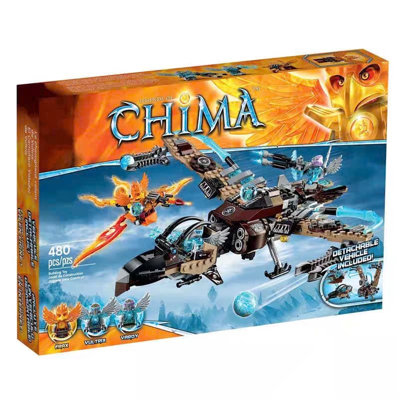 [ Đang về hàng ] Đồ chơi lắp ráp Bela Chimo máy bay săn mồi bầu trời của Kền Kền 480 pcs