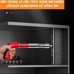 Máy Bắn Đinh Hạt Nổ Cao Cấp Giảm Thanh, Mẫu Mới Nhất 2025 Bắn Đinh Bê Tông (Tặng Kèm 100 Đinh) 4