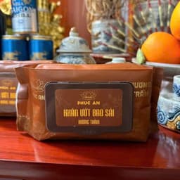 Thùng 10 Gói Khăn Ướt Lau Ban Thờ Phúc An,Khăn Ướt Bao Sái Hương Vị Trầm Tự Nhiên 5
