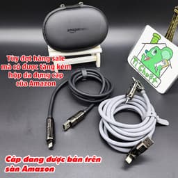 Cáp Sạc Nhanh 240W / 5A có 4 đầu 4 in 1 Đa Năng Magic John có chip EMarker & đèn LED RGB Chống Gãy cho iPhone / Android 2
