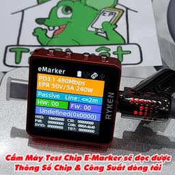 Cáp Sạc Nhanh 240W / 5A có 4 đầu 4 in 1 Đa Năng Magic John có chip EMarker & đèn LED RGB Chống Gãy cho iPhone / Android 8