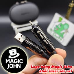 Cáp Sạc Nhanh 240W / 5A có 4 đầu 4 in 1 Đa Năng Magic John có chip EMarker & đèn LED RGB Chống Gãy cho iPhone / Android 5
