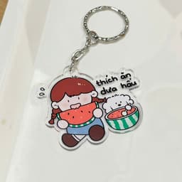 MÓC KHÓA LỜI NHẮN QUÀ TẶNG - THÍCH ĂN DƯA HẤU - VADANLEN 1