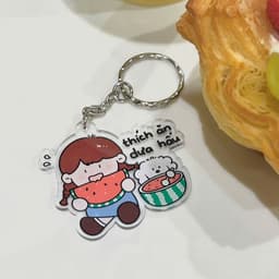 MÓC KHÓA LỜI NHẮN QUÀ TẶNG - THÍCH ĂN DƯA HẤU - VADANLEN 2