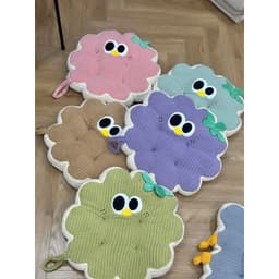 Đệm ngồi mùa đông 50*50cm, bông giặt máy siêu bền, họa tiết xinh yêu 3