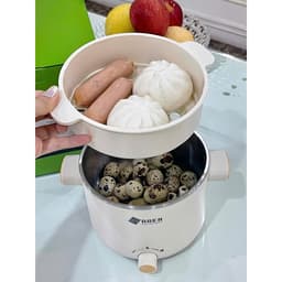 Nồi lẩu mini kèm xửng hấp Arber DN06 Nồi điện đa năng dung tích 1L5 bảo hành 12 tháng 7