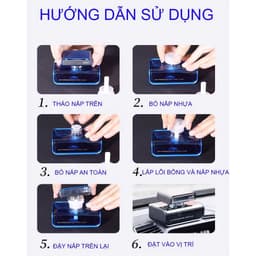Nước hoa ô tô Duke cao cấp chiết xuất thiên nhiên khử mùi chống say xe hiệu quả 9